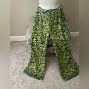 Urban outfitters Golden Floral Flare Pants